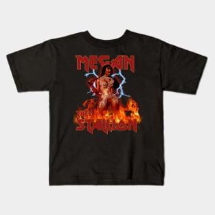 Hip Hop Retro Megan Thee Stallion Kids T-Shirt